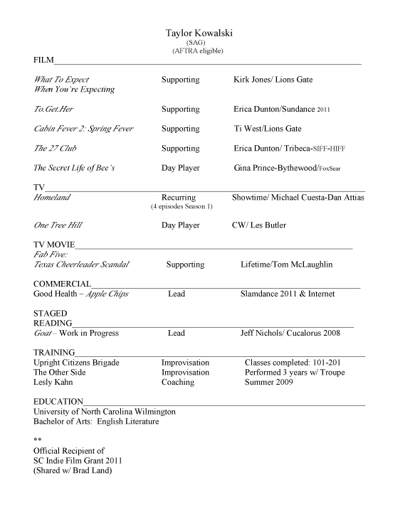 Kowalski, Taylor (resume)